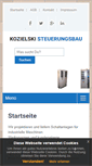 Mobile Screenshot of kozielski-steuerungsbau.de